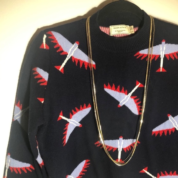 Long Multi Chain Necklace​ - Picture 2 of 3